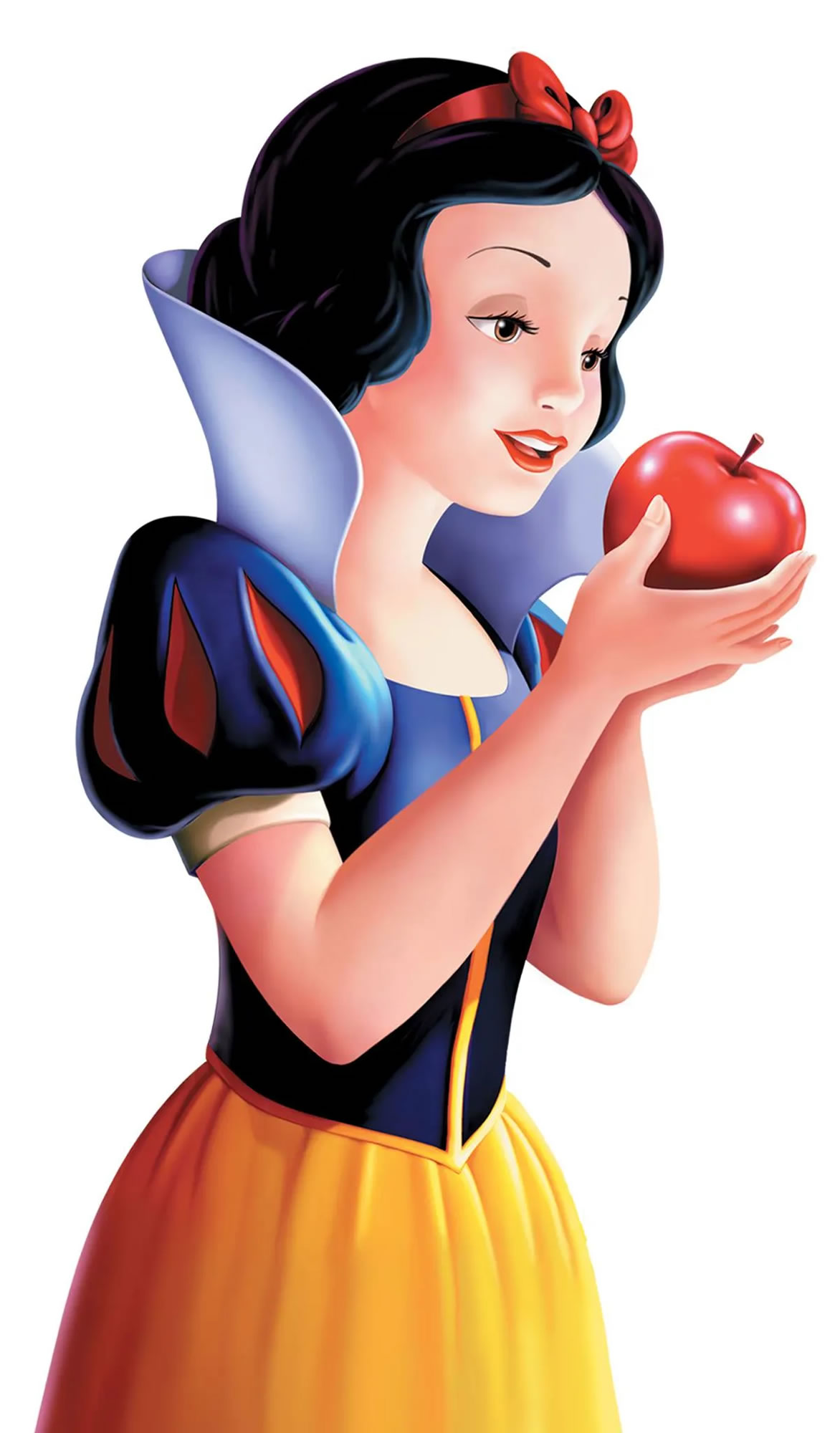 Белоснежка с яблоком картинка для детей