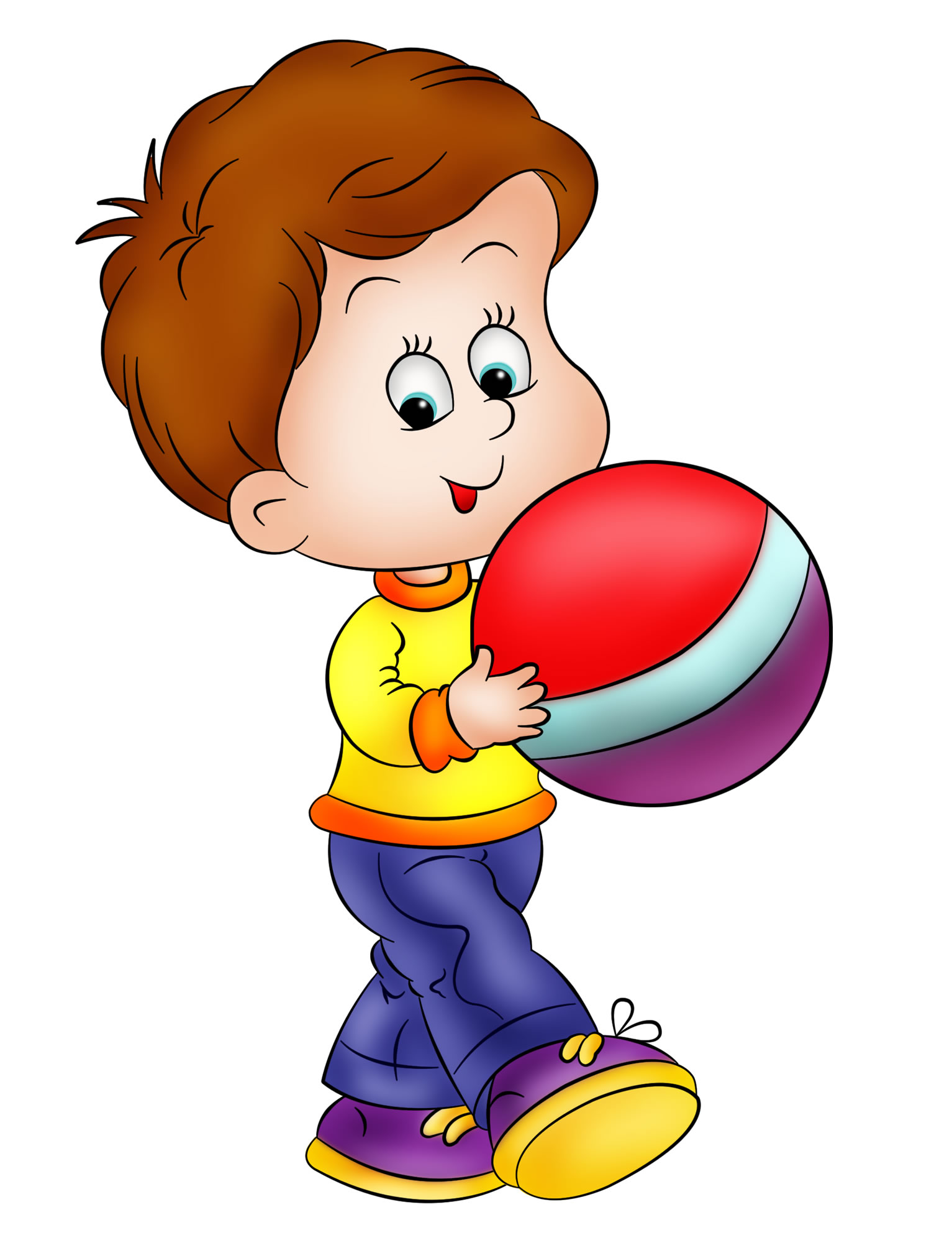 Мальчик с мячиком картинка для детей