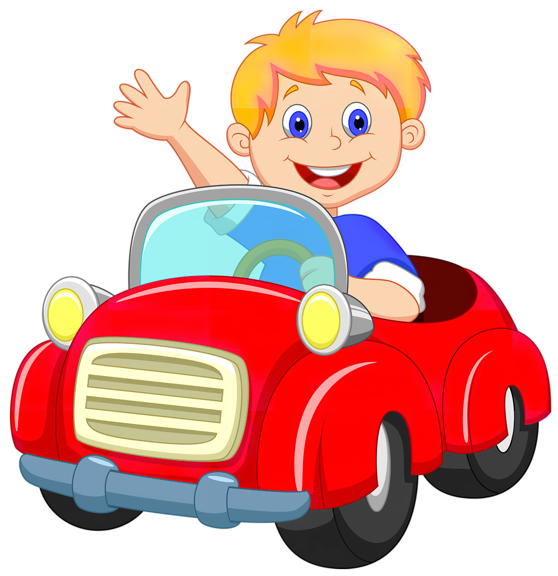Мальчик в машине картинка для детей