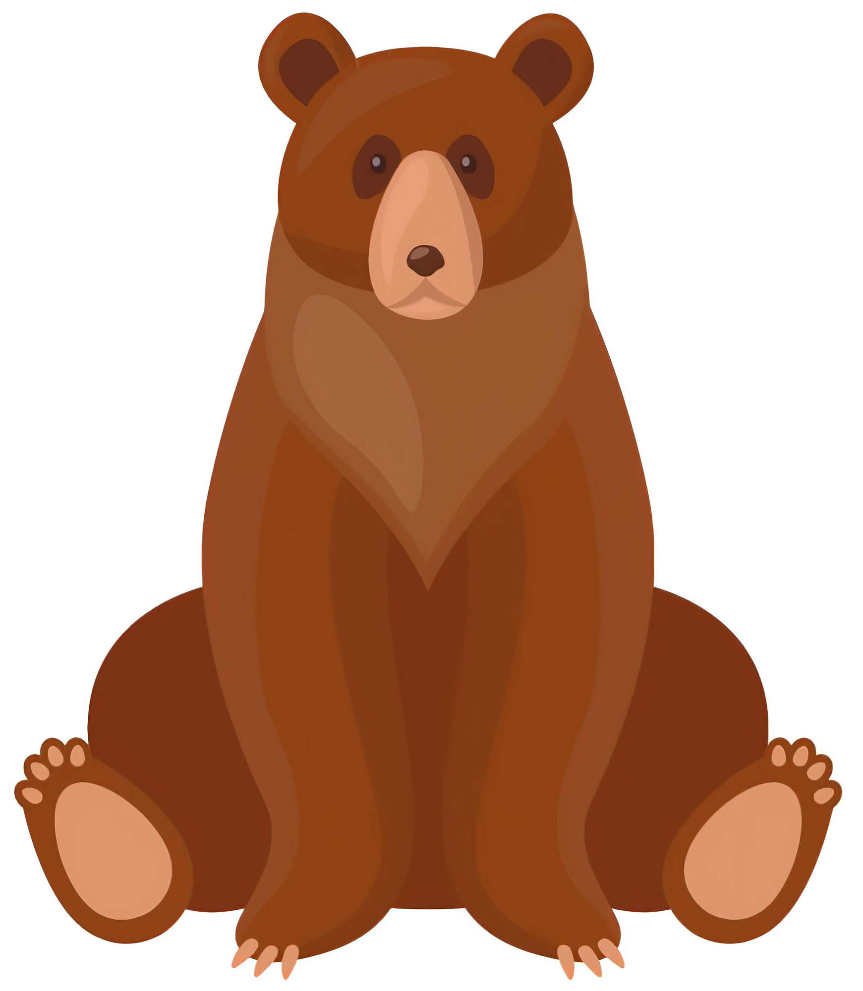 Большой медведь картинка для детей