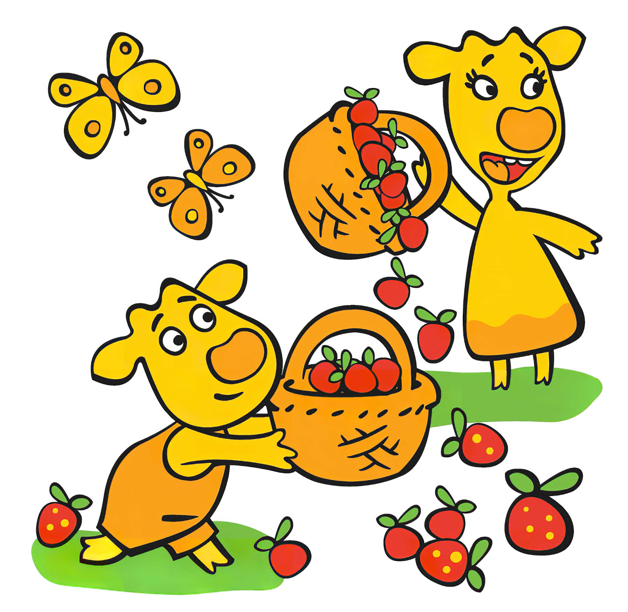 Персонажи Оранжевая корова картинка для детей