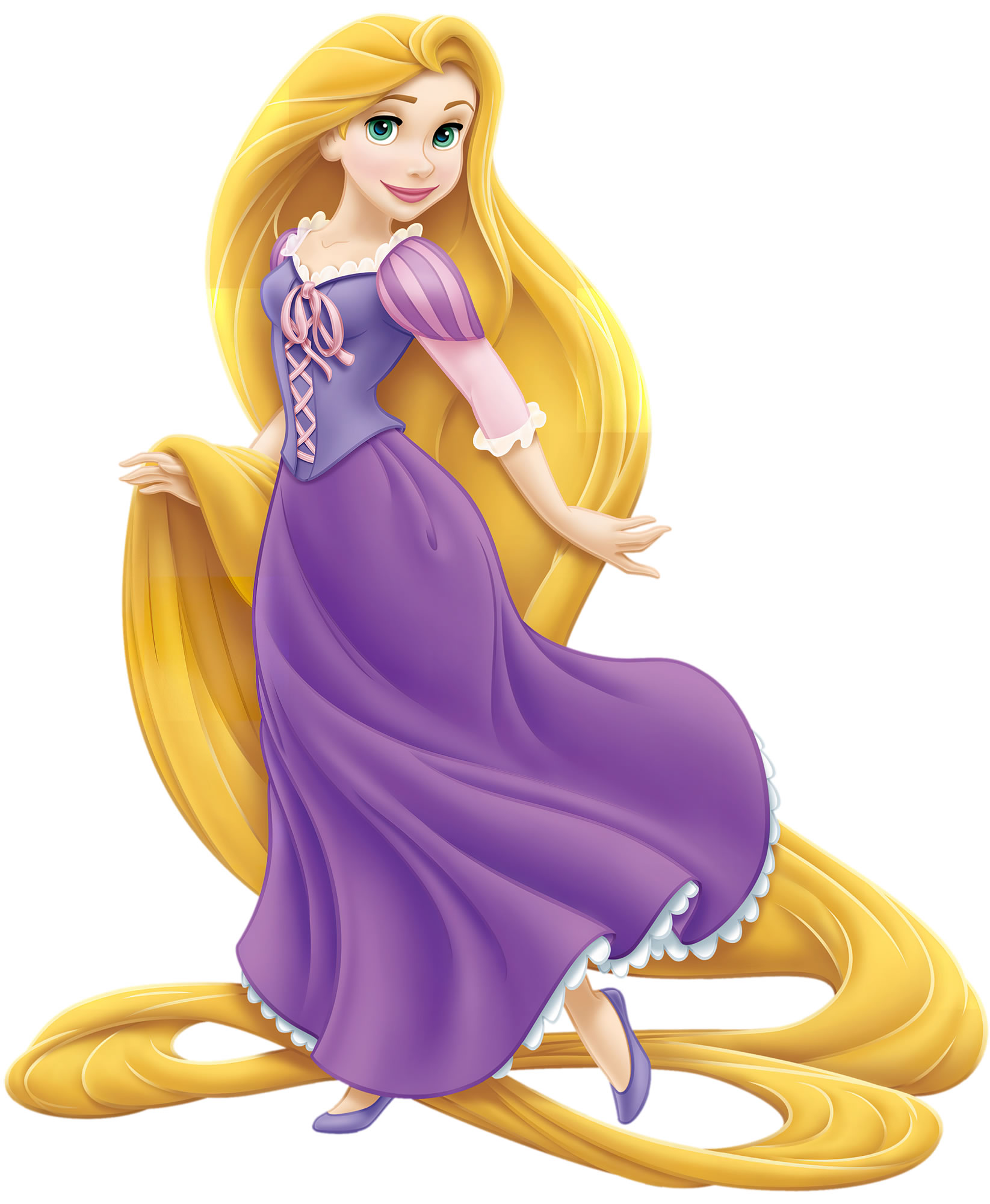 Принцесса с длинными волосами картинка для детей