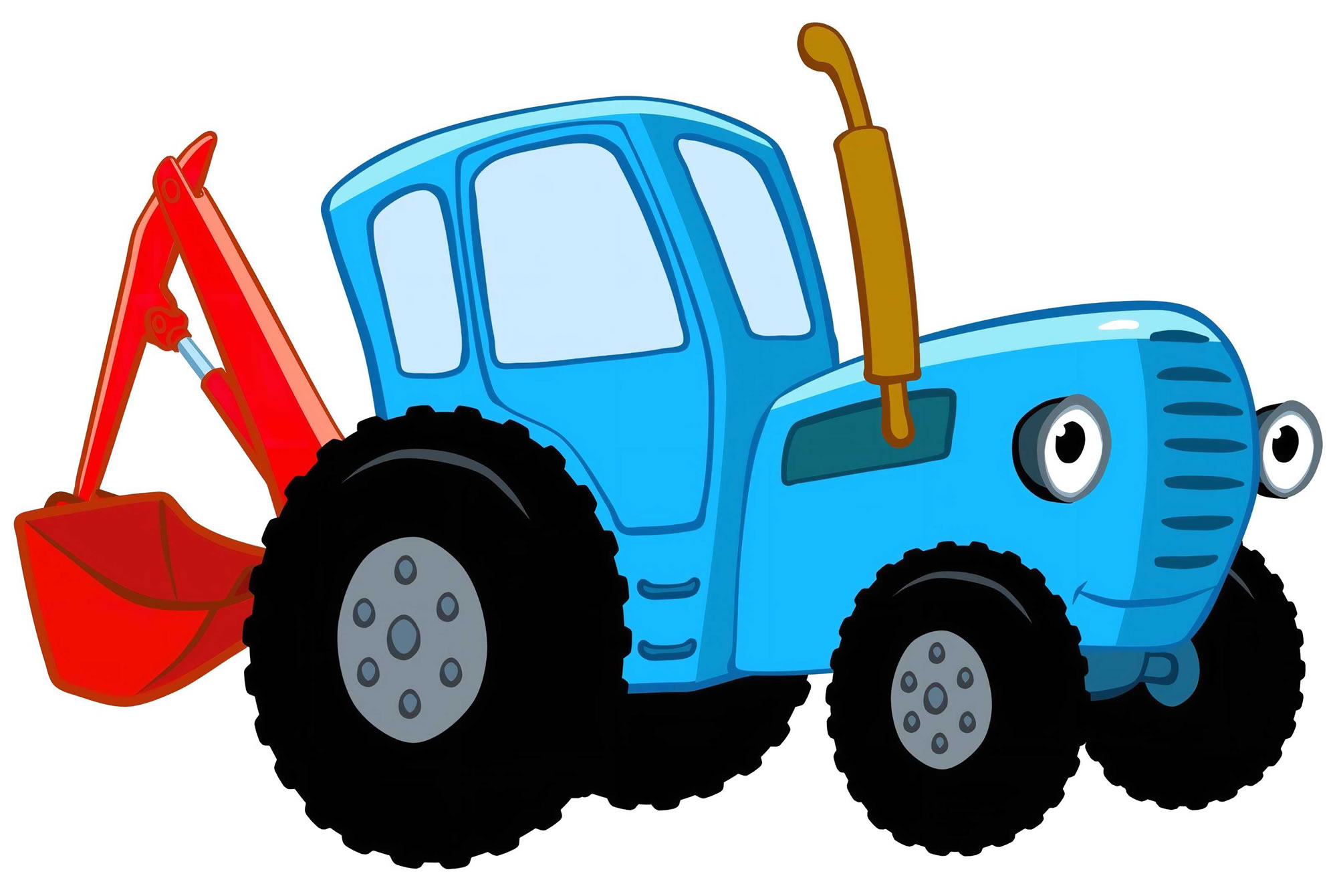 Синий трактор едет картинка для детей
